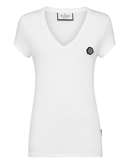 T-shirt V-Neck Sexy Pure Fit Hexagon