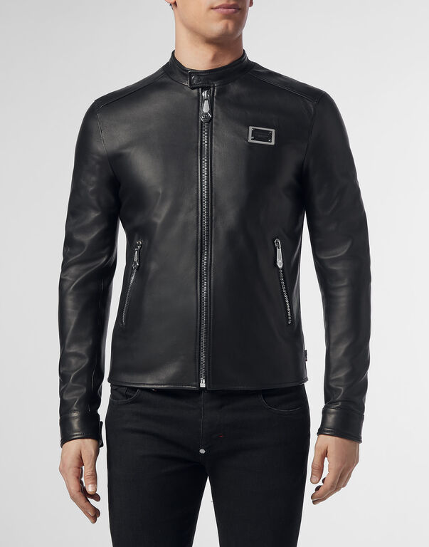 Leather Moto Jacket Statement