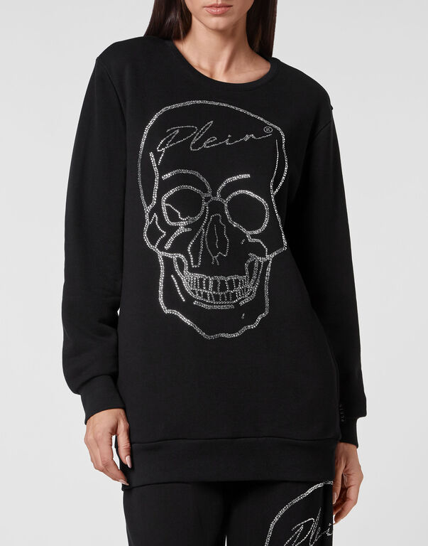 Oversize Sweatshirt LS Crystal Skull