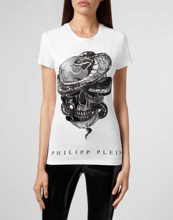 T-shirt Round Neck SS Snake Skull