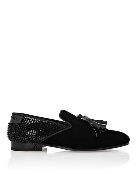 Velvet & Patent Leather  Loafers Studs