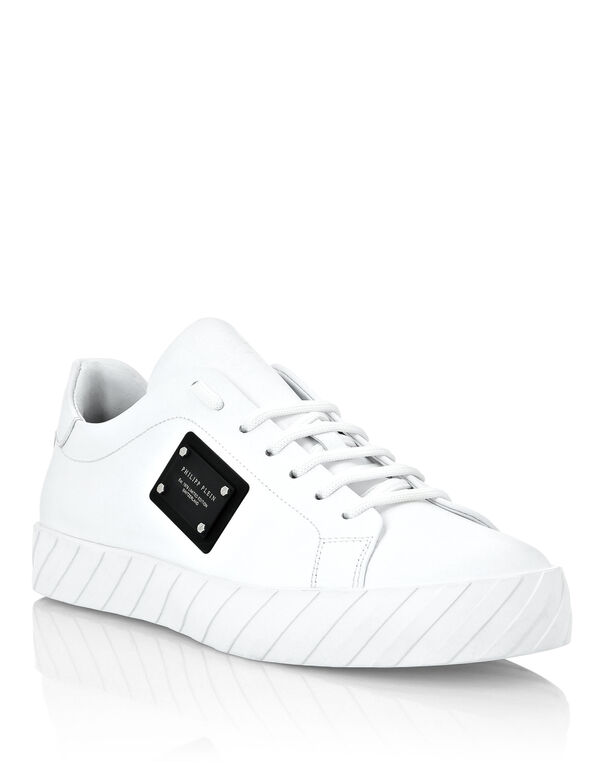 Rubber Leather Lo-Top Sneakers Iconic Plein