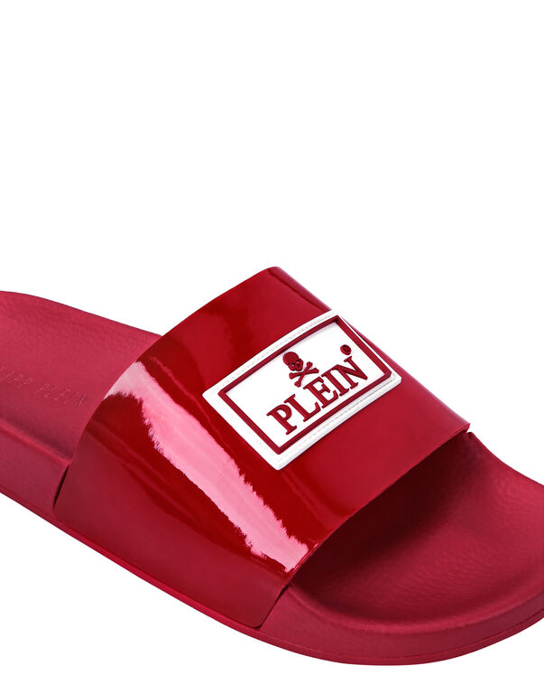 Flat gummy sandals Iconic Plein