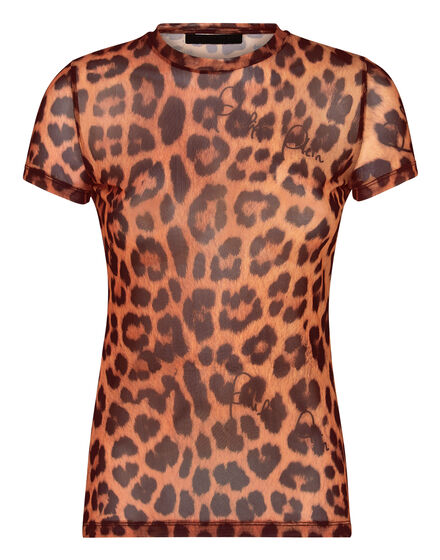 T-shirt Round Neck SS  Leopard