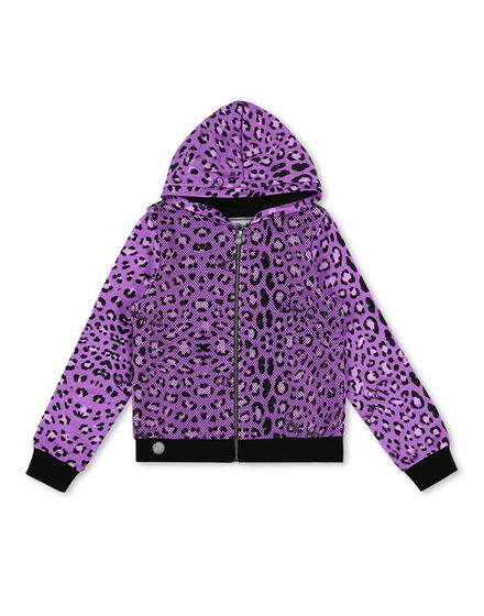 Hoodie Sweatjacket Leopard