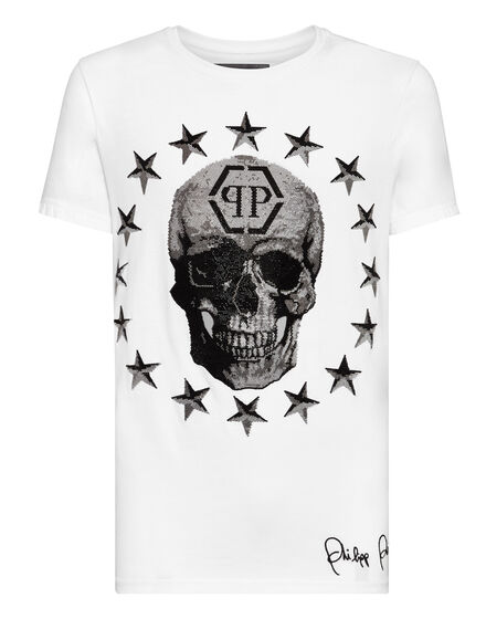 T-shirt Round Neck SS Stars and skull