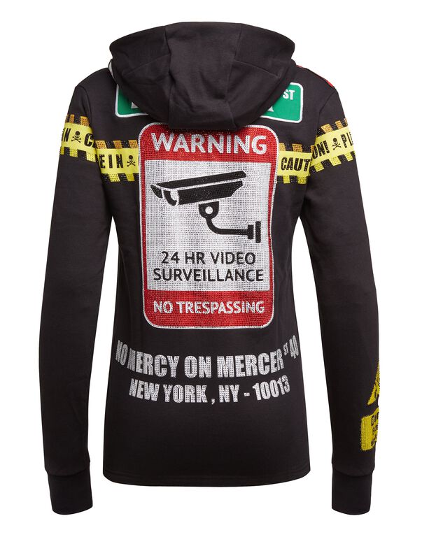 Hoodie sweatshirt MM Warning