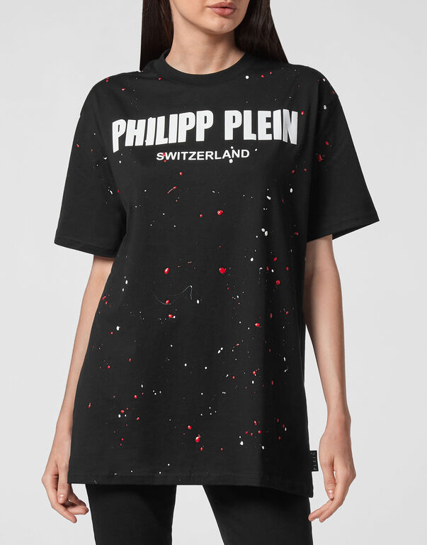 T-shirt Round Neck SS Hand Painted  Philipp Plein TM