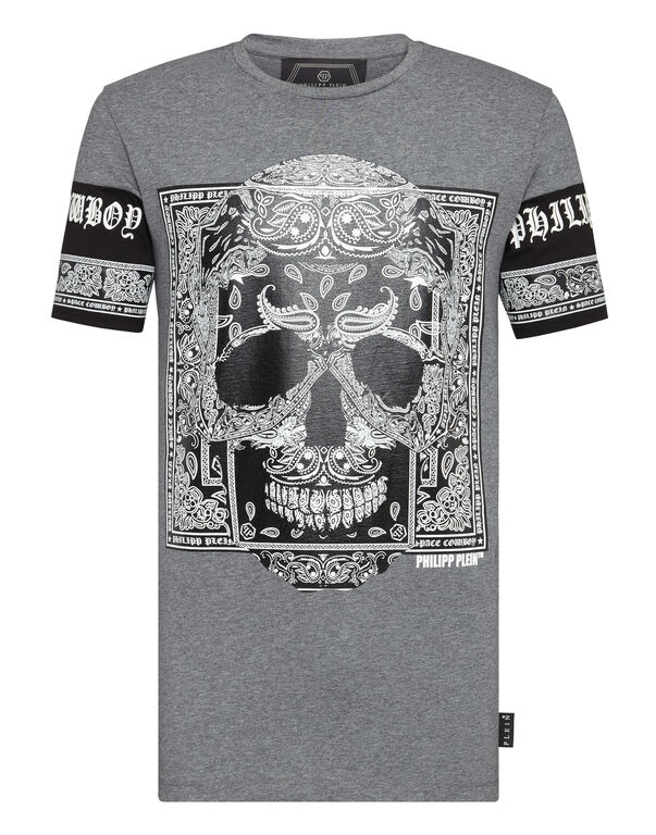T-shirt Platinum Cut Round Neck Paisley