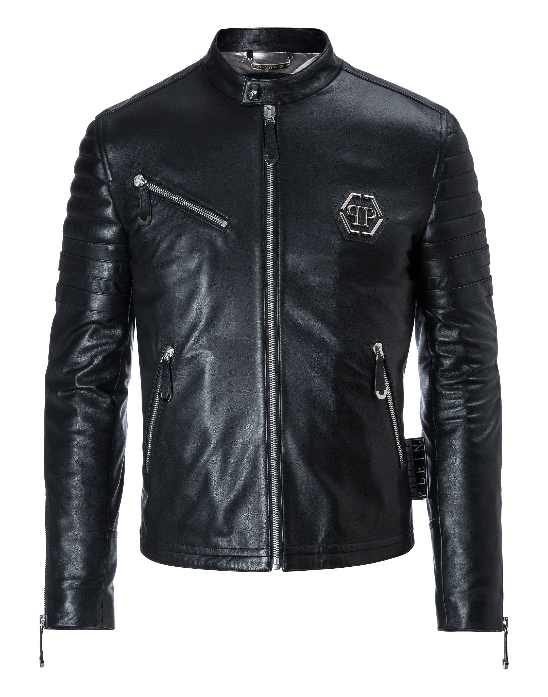 philipp plein jacket leather